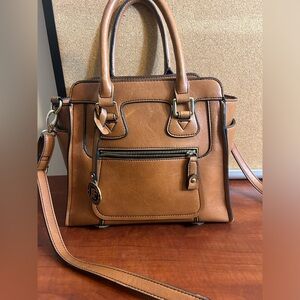 London Fog genuine leather satchel